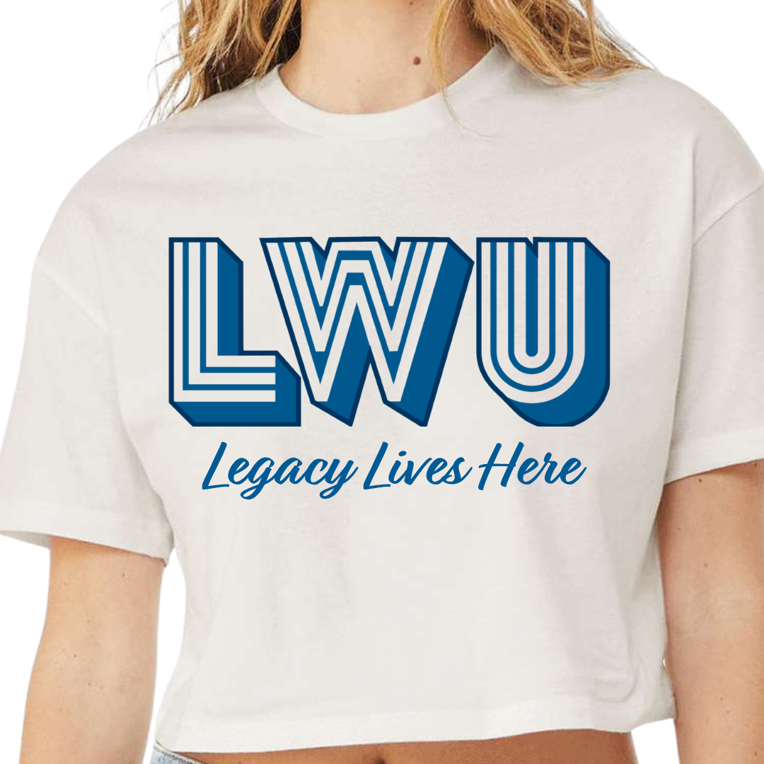 LWU Legacy Crop Tee Vintage White