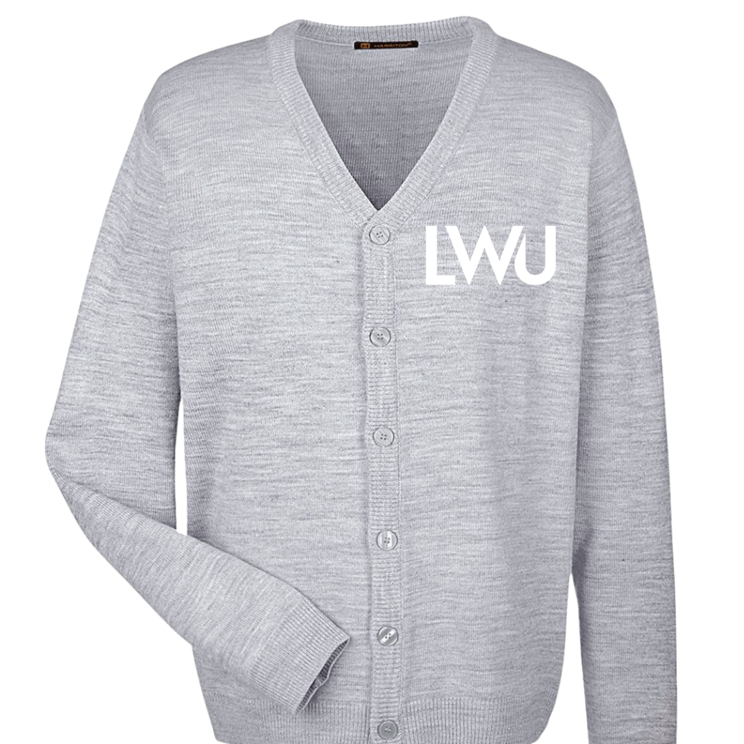 LWU Vintage Men's Cardigan Grey Heather